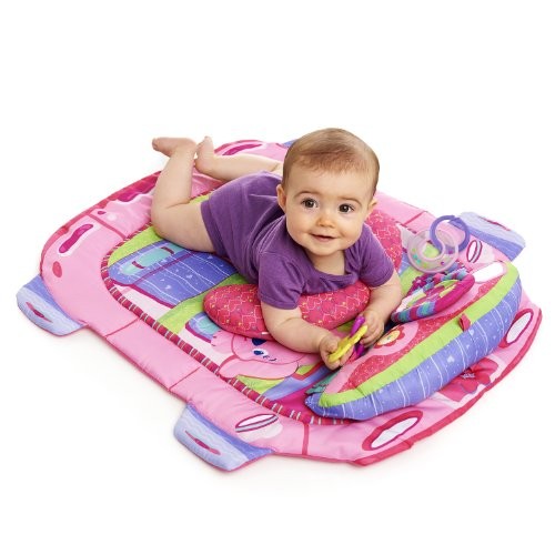 Bright Starts Tummy Cruiser Prop And Play Mat Pretty In Pink