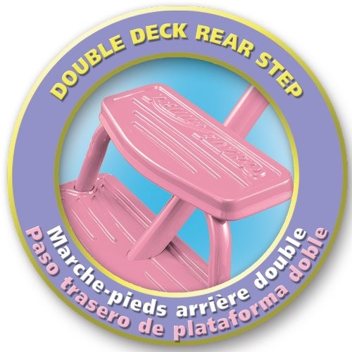 classic pink dual deck tricycle