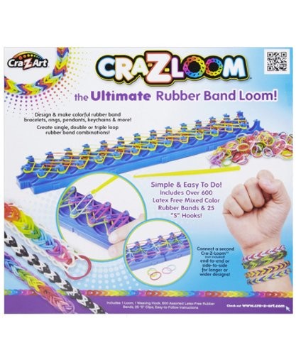 Genuine Cra-z-loom Loop Bracelet Maker Rubber Band Loom Kit 19128 for sale  online