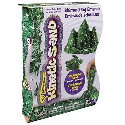 kinetic sand shimmering emerald