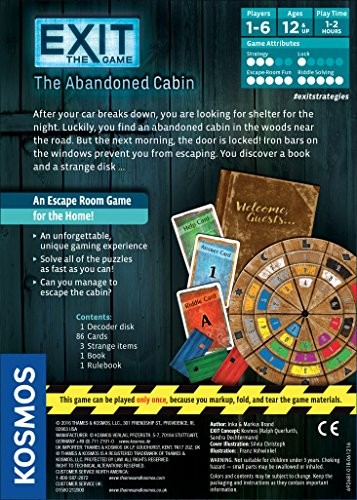 Thames Kosmos Exit The Abandoned Cabin Game Buy Online At The