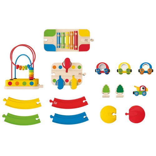 hape sights and sounds railway set