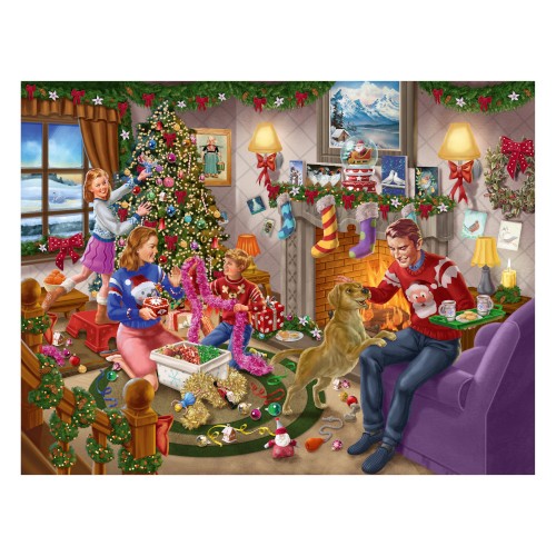 Waddingtons Christmas Jigsaw Puzzle Deck The Halls, 1000 Pieces Buy