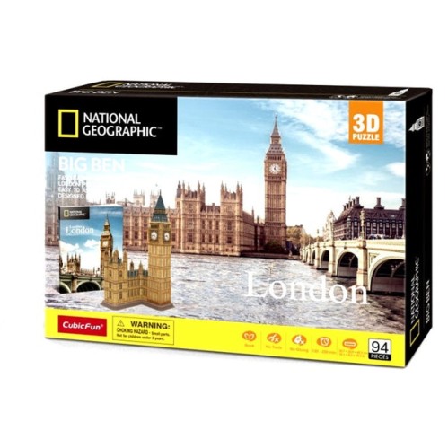 Cubic Fun National Geographic City Traveller - London Big Ben 3D Puzzle