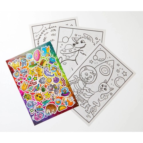 Crayola Cosmic Cats Coloring Book, 96 Pages