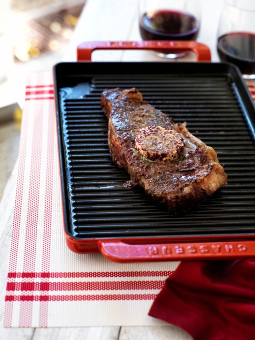 Chasseur Rectangular Grill Pan Inferno Red 24cm Buy online