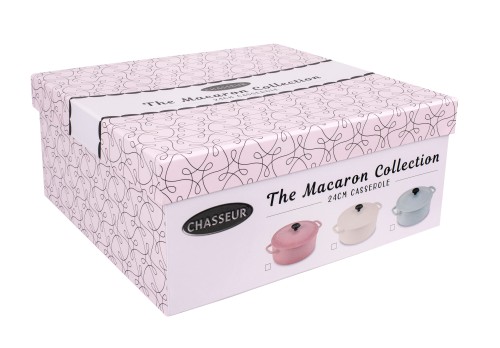 Chasseur Macaron Collection Casserole Cherry Blossom 24cm