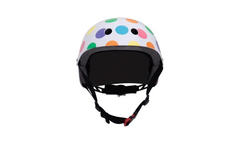 Kiddimoto pastel 2024 dotty helmet