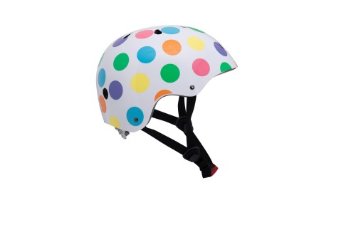 Kiddimoto pastel dotty outlet helmet