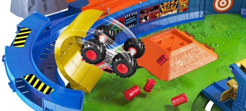 Hot Wheels Monster Trucks T-Rex Volcão Arena