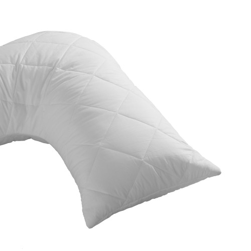 V shaped on sale quilted pillow protector