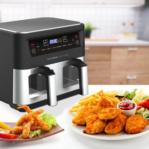 Kitchen Couture French Door Digital Air Fryer Oven 25L Silver